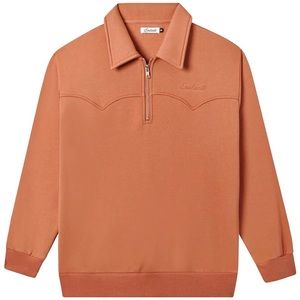 Brand new in bag. Enchante qtr zip.  Size M & L.  Burnt orange